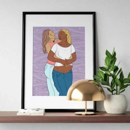 Takatāpui Wahine - Unframed Print